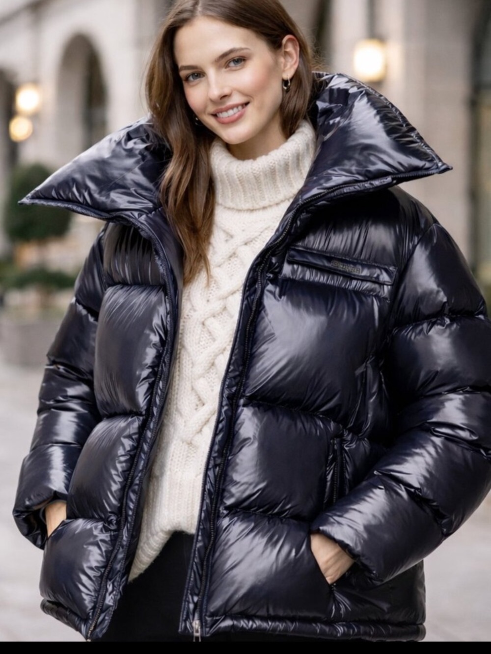 Calvin Klein Raf Simons 205W39NYC Down Filled Glossy Puffer Jacket Made in Italy - Picture 13 of 13